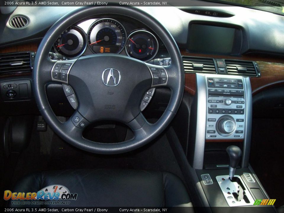 2006 Acura RL 3.5 AWD Sedan Carbon Gray Pearl / Ebony Photo #14
