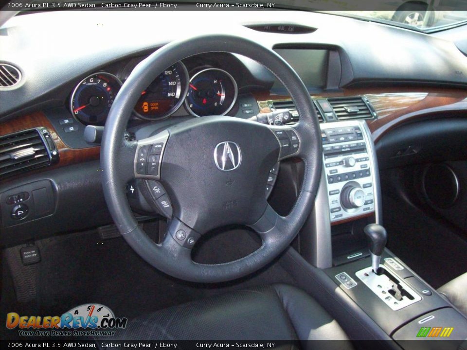 2006 Acura RL 3.5 AWD Sedan Carbon Gray Pearl / Ebony Photo #15