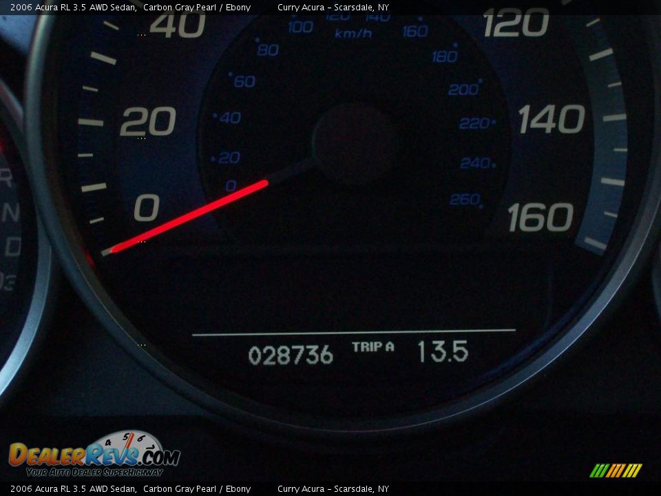 2006 Acura RL 3.5 AWD Sedan Carbon Gray Pearl / Ebony Photo #17