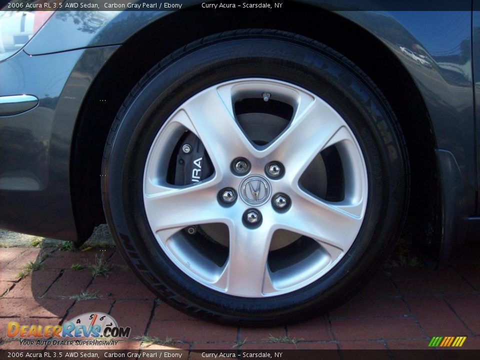 2006 Acura RL 3.5 AWD Sedan Carbon Gray Pearl / Ebony Photo #19