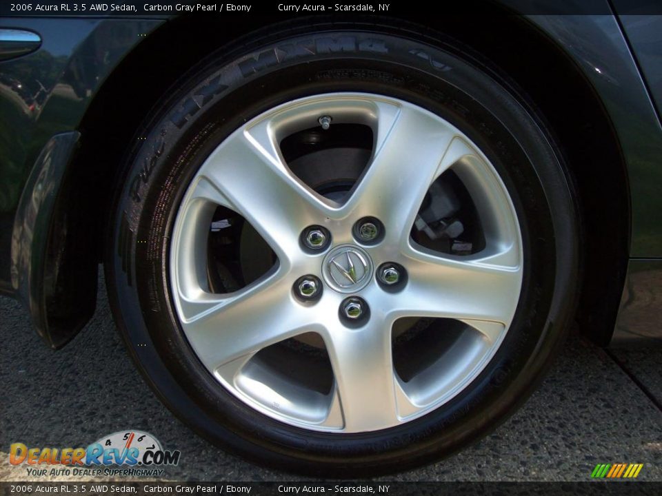 2006 Acura RL 3.5 AWD Sedan Carbon Gray Pearl / Ebony Photo #21