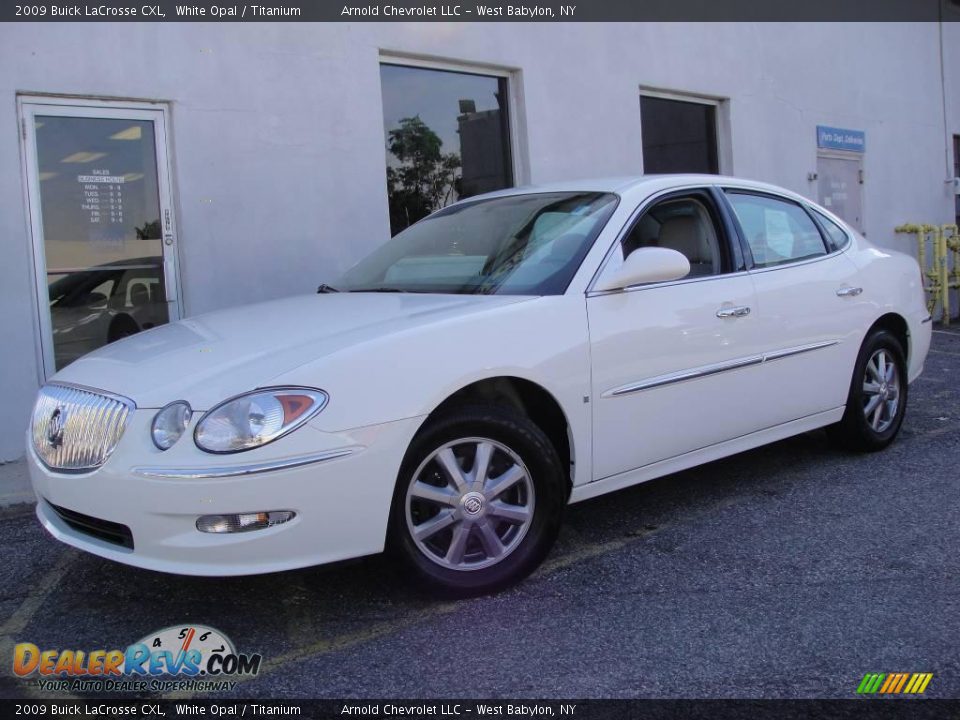 2009 Buick LaCrosse CXL White Opal / Titanium Photo #1