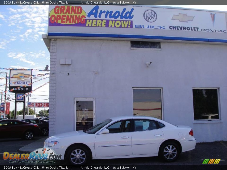 2009 Buick LaCrosse CXL White Opal / Titanium Photo #3