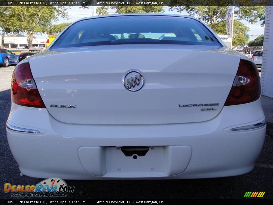 2009 Buick LaCrosse CXL White Opal / Titanium Photo #5
