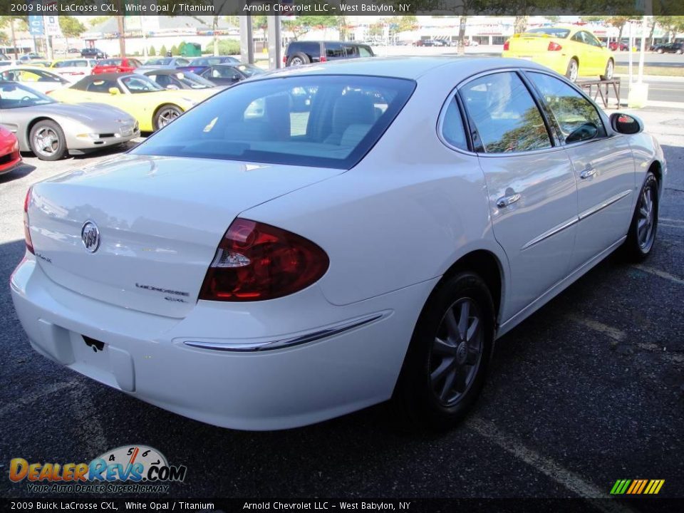 2009 Buick LaCrosse CXL White Opal / Titanium Photo #6