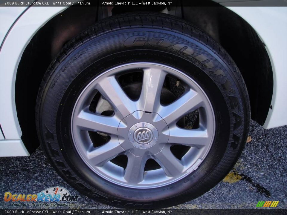 2009 Buick LaCrosse CXL White Opal / Titanium Photo #7