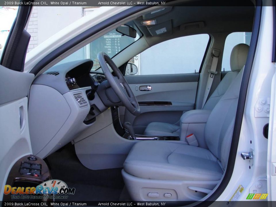 2009 Buick LaCrosse CXL White Opal / Titanium Photo #10