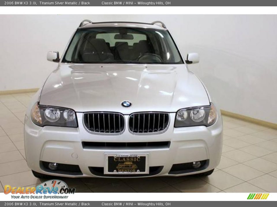 2006 BMW X3 3.0i Titanium Silver Metallic / Black Photo #2