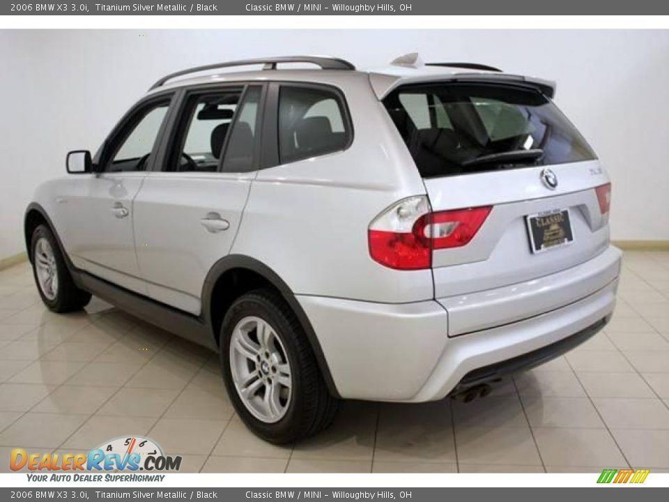 2006 BMW X3 3.0i Titanium Silver Metallic / Black Photo #5