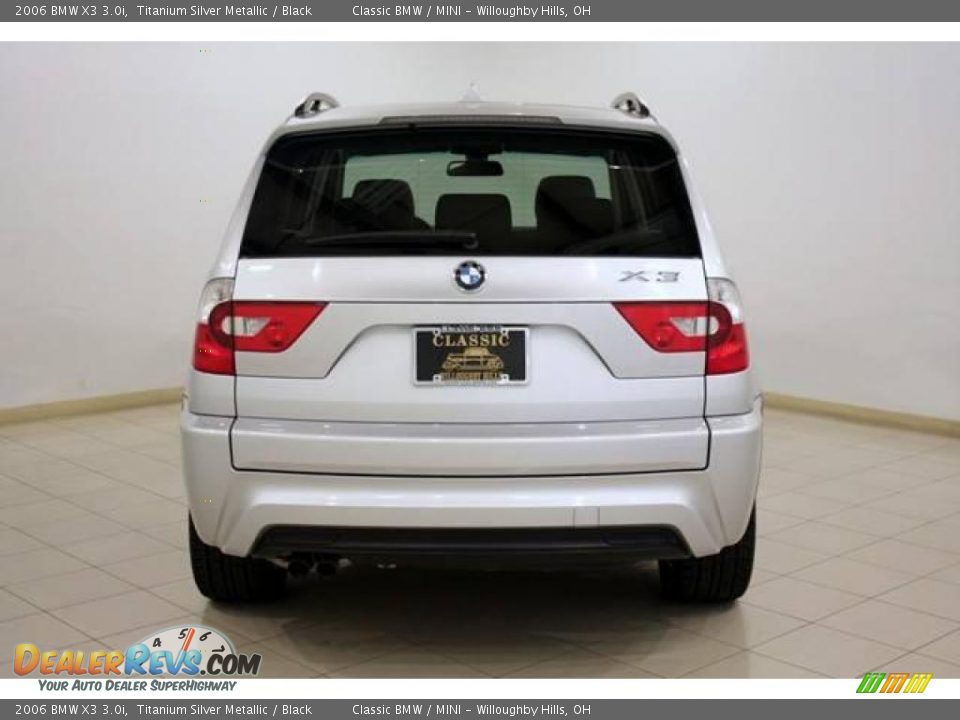 2006 BMW X3 3.0i Titanium Silver Metallic / Black Photo #6