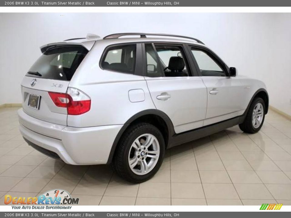2006 BMW X3 3.0i Titanium Silver Metallic / Black Photo #7