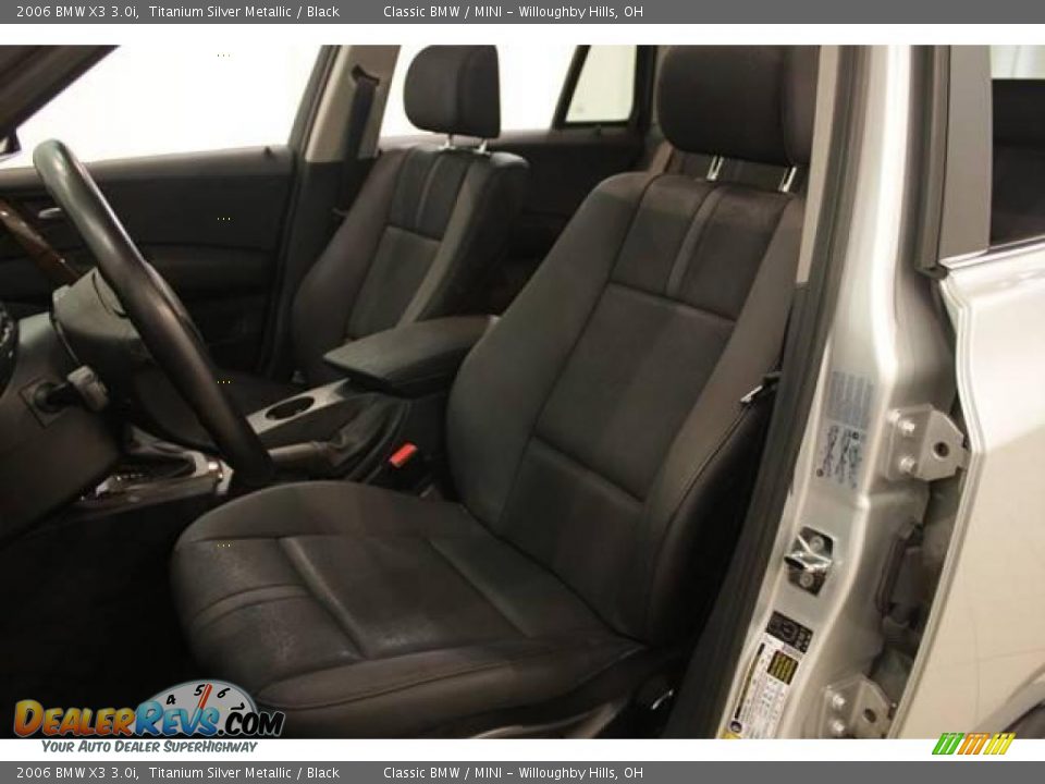2006 BMW X3 3.0i Titanium Silver Metallic / Black Photo #10