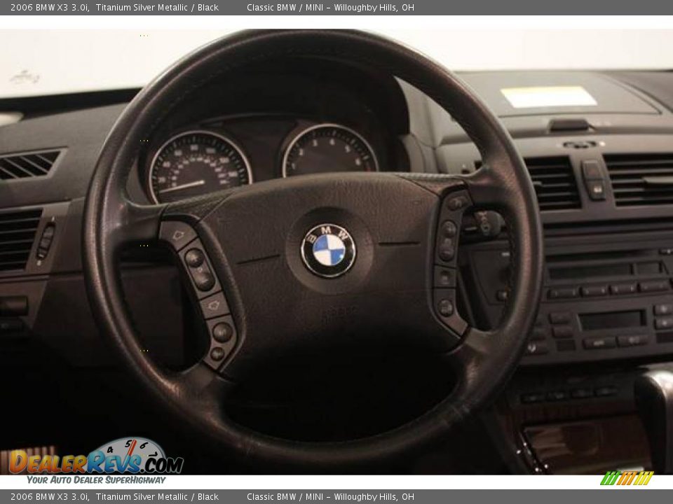 2006 BMW X3 3.0i Titanium Silver Metallic / Black Photo #11