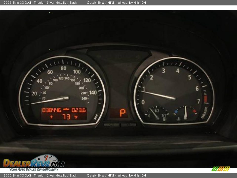 2006 BMW X3 3.0i Titanium Silver Metallic / Black Photo #14
