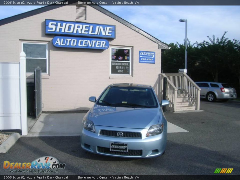 2006 Scion tC Azure Pearl / Dark Charcoal Photo #1