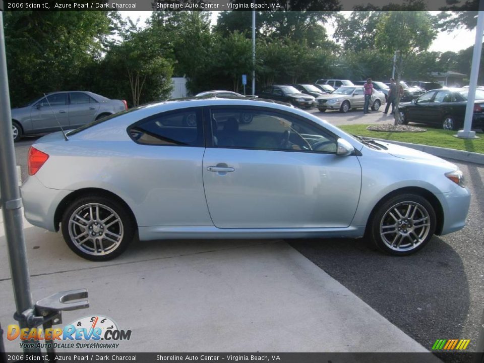 2006 Scion tC Azure Pearl / Dark Charcoal Photo #6