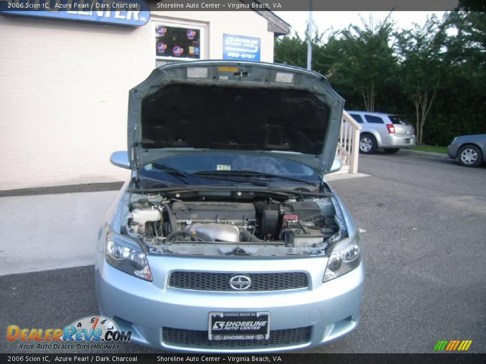 2006 Scion tC Azure Pearl / Dark Charcoal Photo #10