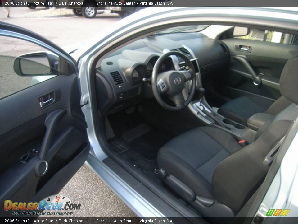 2006 Scion tC Azure Pearl / Dark Charcoal Photo #12