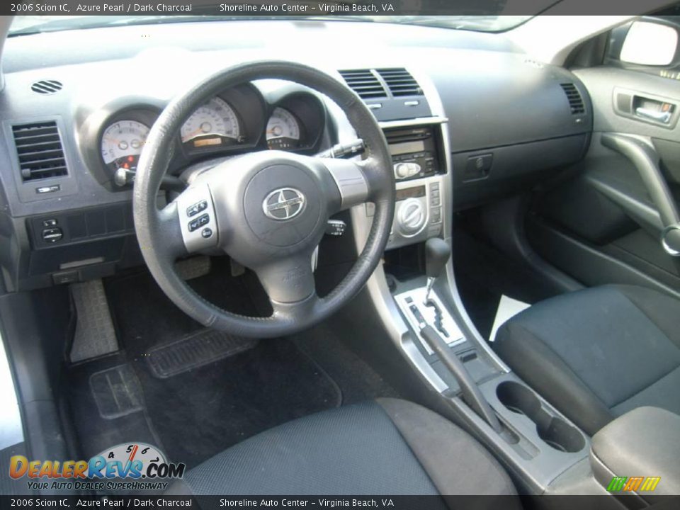 2006 Scion tC Azure Pearl / Dark Charcoal Photo #13