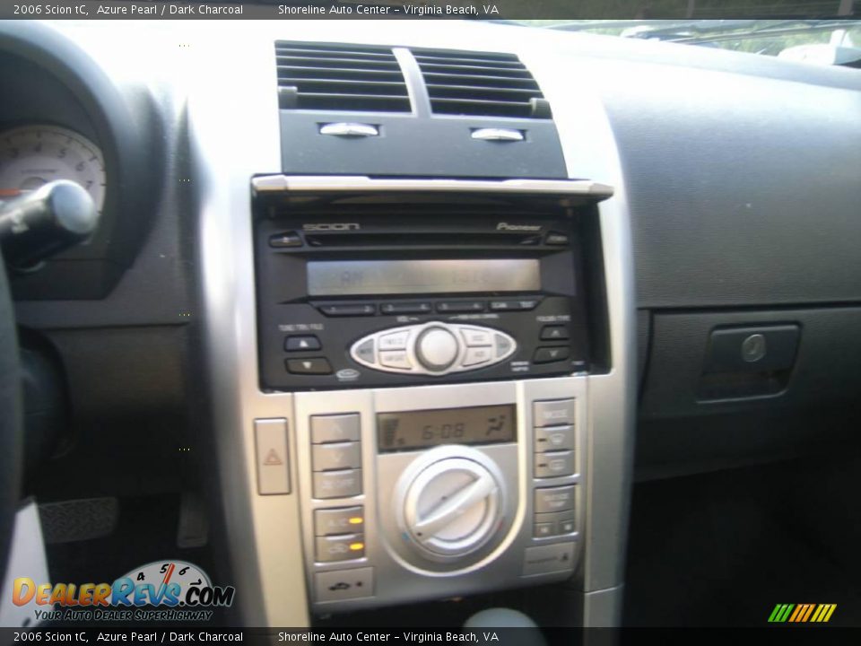 2006 Scion tC Azure Pearl / Dark Charcoal Photo #14