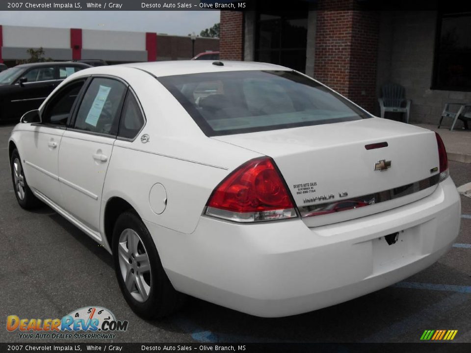 2007 Chevrolet Impala LS White / Gray Photo #8