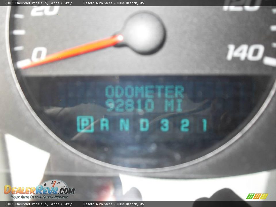 2007 Chevrolet Impala LS White / Gray Photo #9