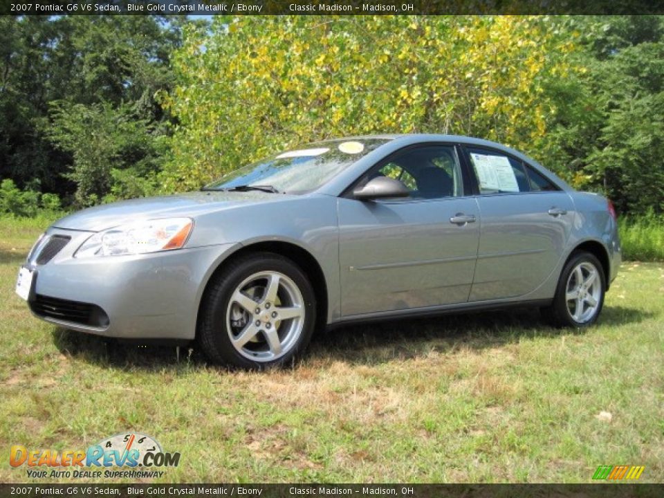 2007 Pontiac G6 V6 Sedan Blue Gold Crystal Metallic / Ebony Photo #1