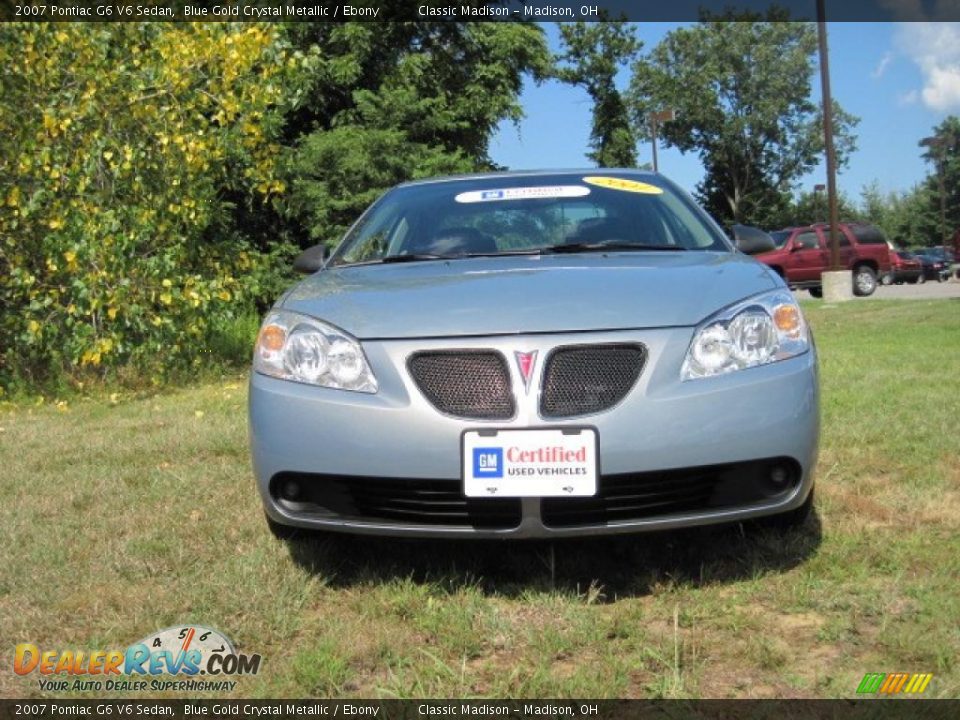 2007 Pontiac G6 V6 Sedan Blue Gold Crystal Metallic / Ebony Photo #2