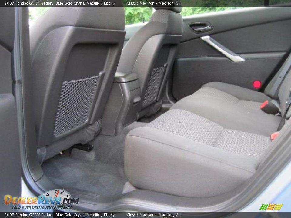 2007 Pontiac G6 V6 Sedan Blue Gold Crystal Metallic / Ebony Photo #13