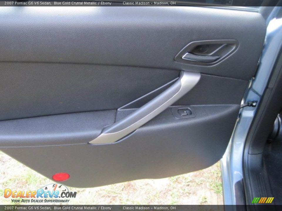 2007 Pontiac G6 V6 Sedan Blue Gold Crystal Metallic / Ebony Photo #14