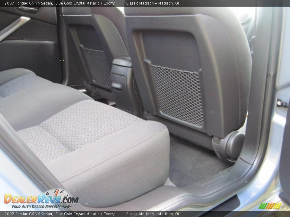 2007 Pontiac G6 V6 Sedan Blue Gold Crystal Metallic / Ebony Photo #15