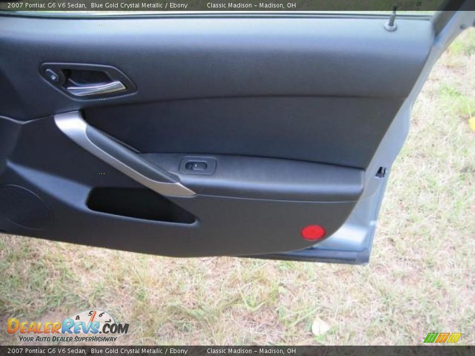 2007 Pontiac G6 V6 Sedan Blue Gold Crystal Metallic / Ebony Photo #18