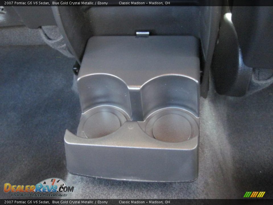 2007 Pontiac G6 V6 Sedan Blue Gold Crystal Metallic / Ebony Photo #21