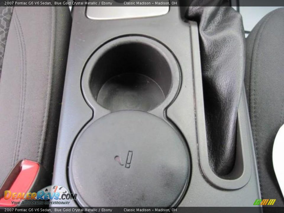 2007 Pontiac G6 V6 Sedan Blue Gold Crystal Metallic / Ebony Photo #24