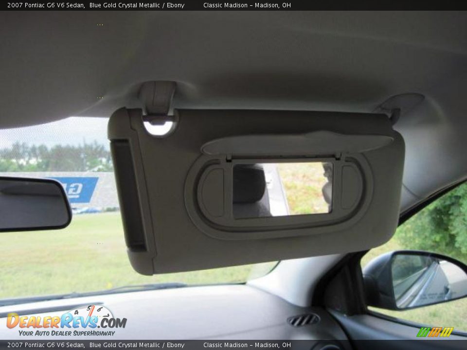 2007 Pontiac G6 V6 Sedan Blue Gold Crystal Metallic / Ebony Photo #25