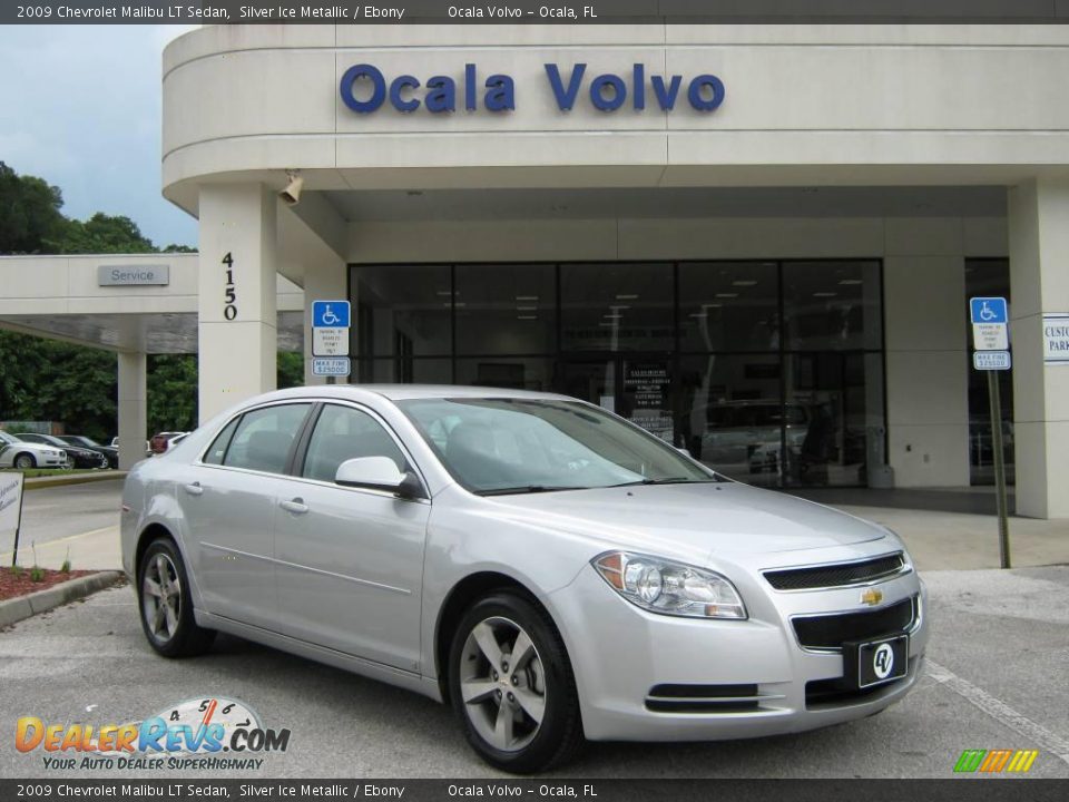 2009 Chevrolet Malibu LT Sedan Silver Ice Metallic / Ebony Photo #1