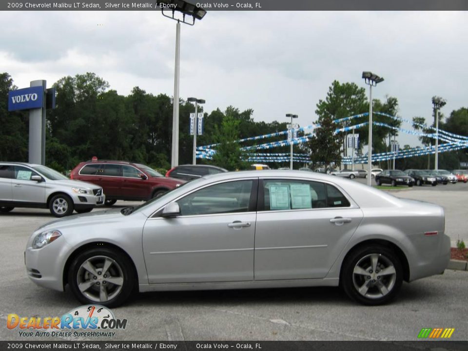 2009 Chevrolet Malibu LT Sedan Silver Ice Metallic / Ebony Photo #6