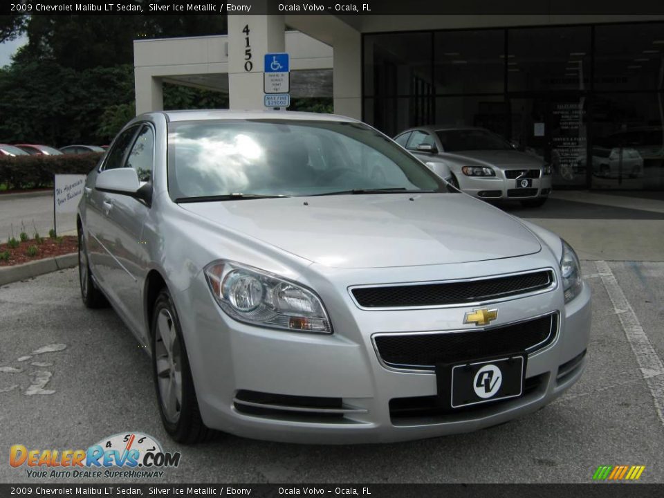 2009 Chevrolet Malibu LT Sedan Silver Ice Metallic / Ebony Photo #9
