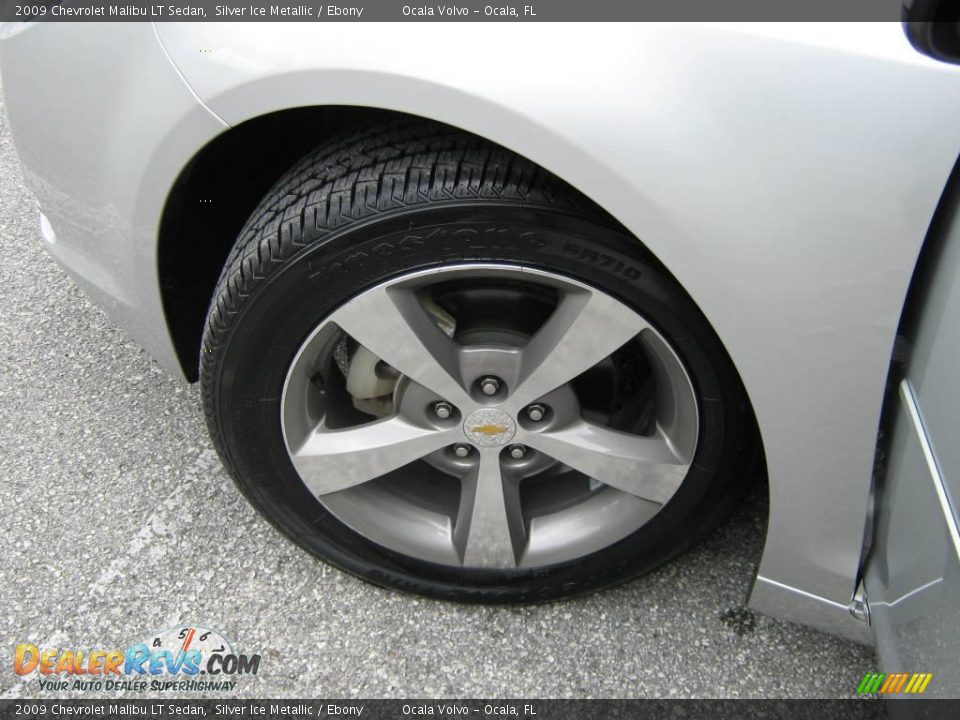 2009 Chevrolet Malibu LT Sedan Silver Ice Metallic / Ebony Photo #13