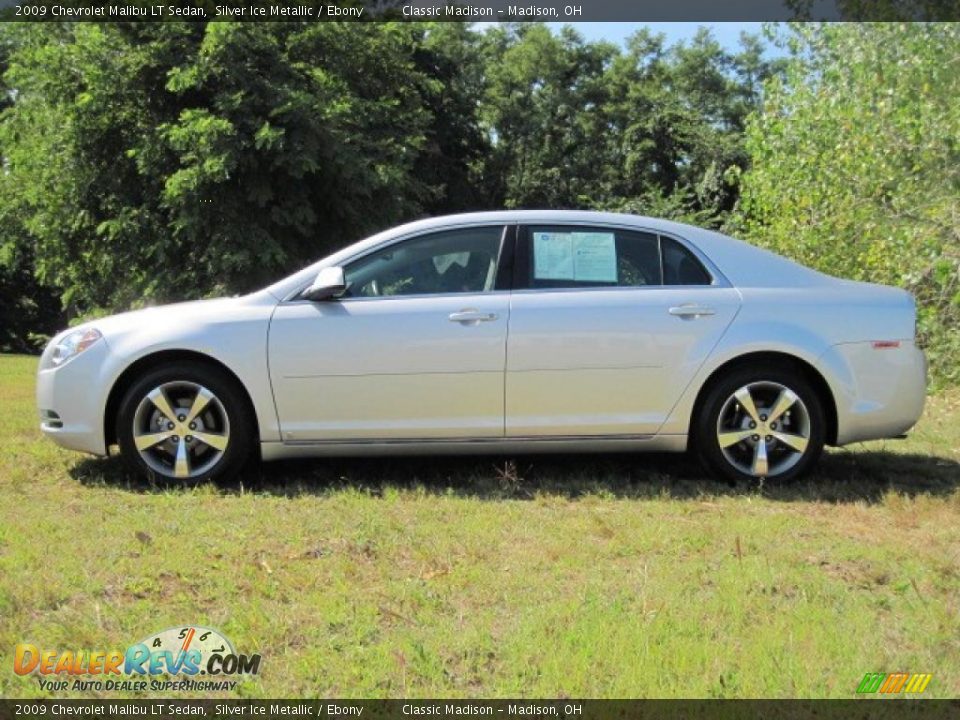 2009 Chevrolet Malibu LT Sedan Silver Ice Metallic / Ebony Photo #5