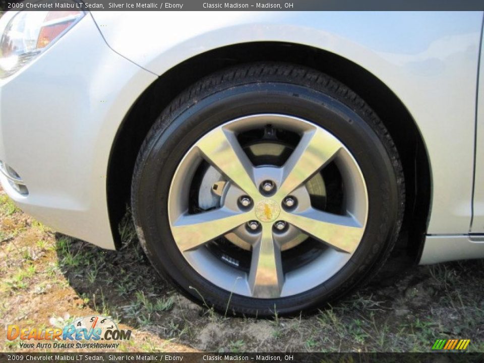 2009 Chevrolet Malibu LT Sedan Silver Ice Metallic / Ebony Photo #6