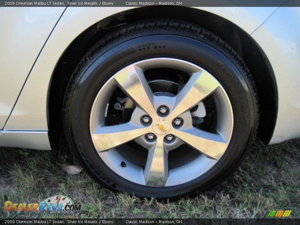2009 Chevrolet Malibu LT Sedan Silver Ice Metallic / Ebony Photo #7