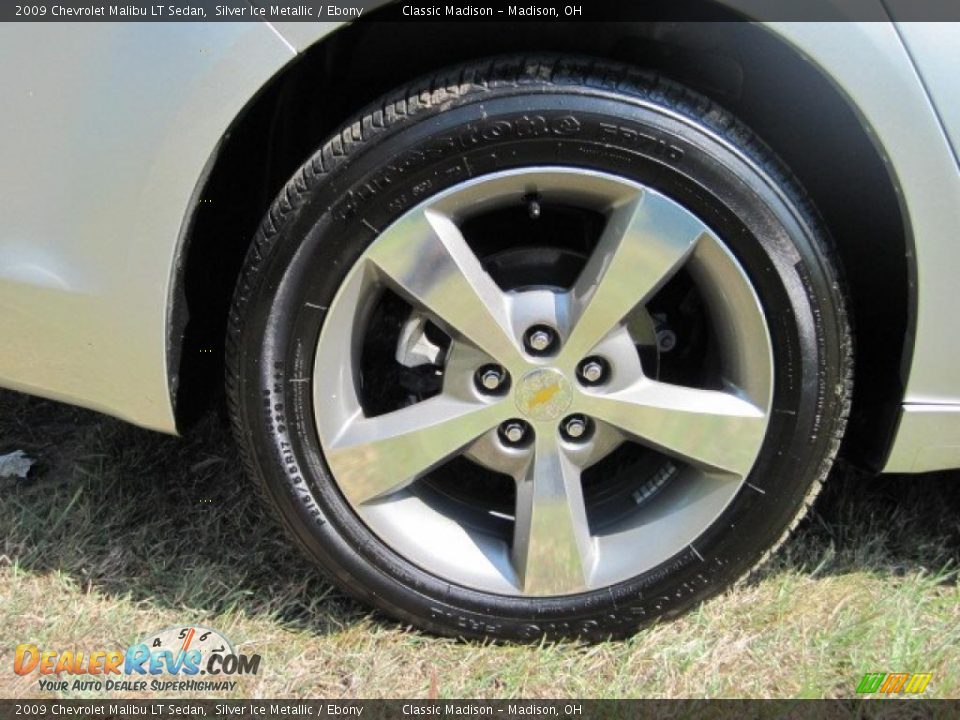 2009 Chevrolet Malibu LT Sedan Silver Ice Metallic / Ebony Photo #8