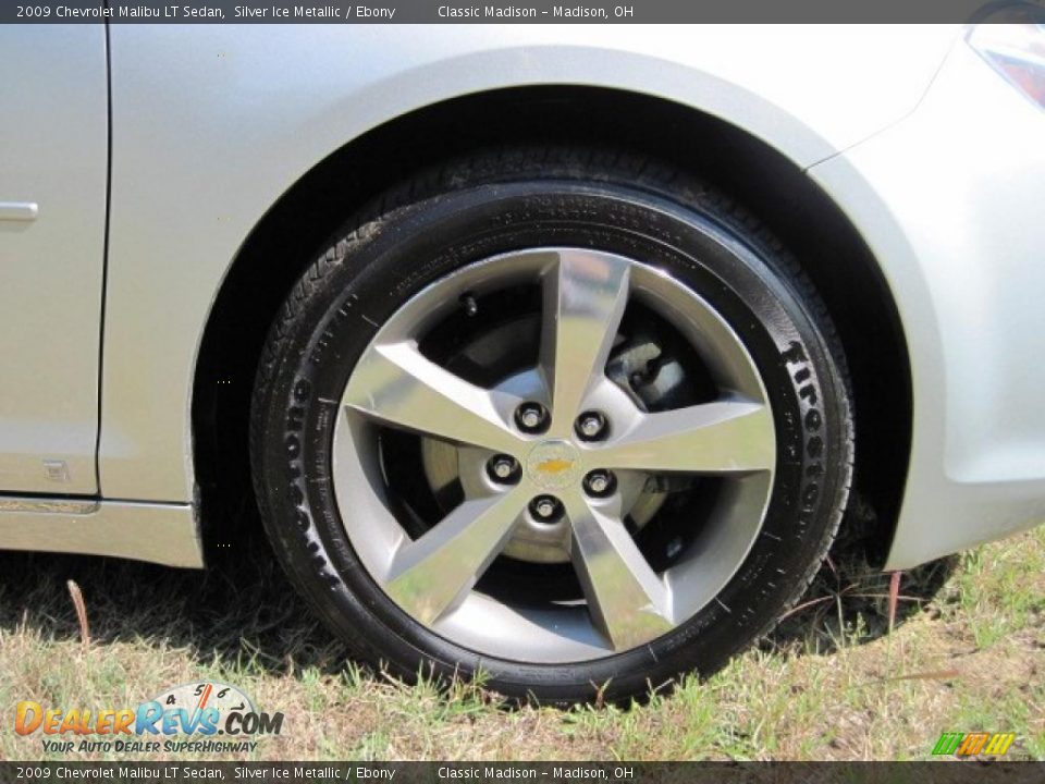 2009 Chevrolet Malibu LT Sedan Silver Ice Metallic / Ebony Photo #9