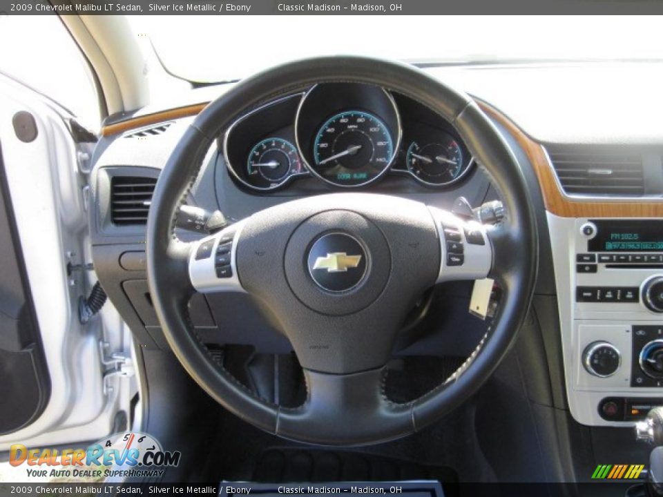 2009 Chevrolet Malibu LT Sedan Silver Ice Metallic / Ebony Photo #29