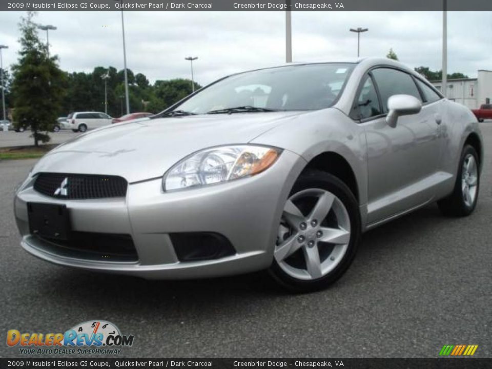 2009 Mitsubishi Eclipse GS Coupe Quicksilver Pearl / Dark Charcoal Photo #1