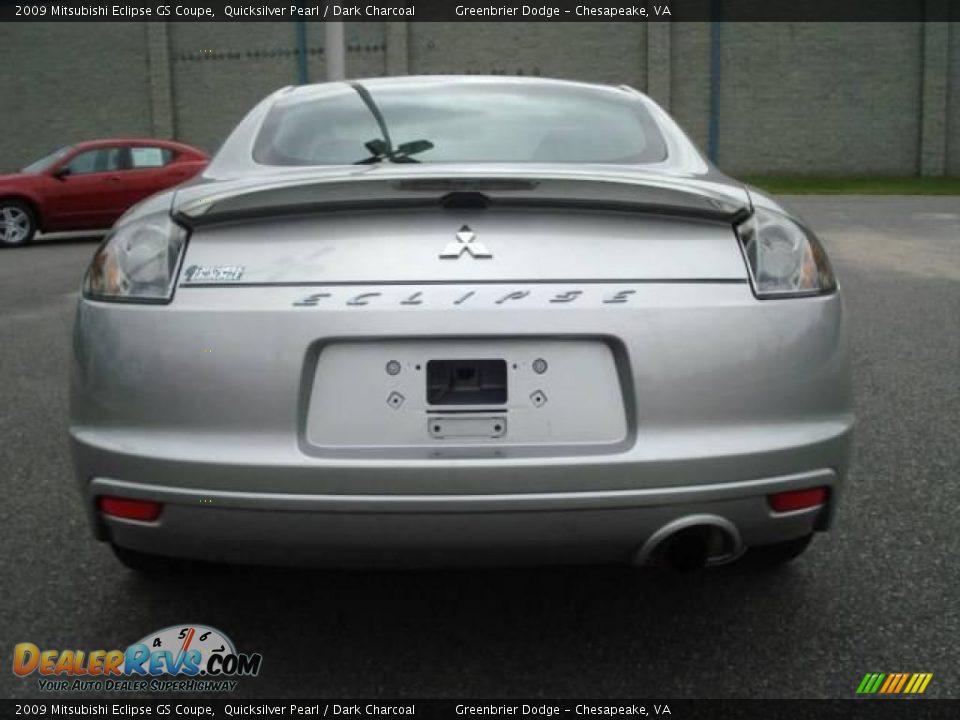 2009 Mitsubishi Eclipse GS Coupe Quicksilver Pearl / Dark Charcoal Photo #5