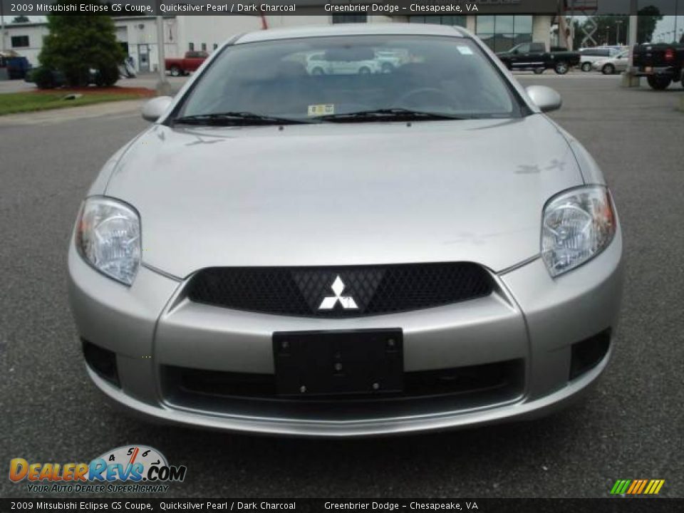 2009 Mitsubishi Eclipse GS Coupe Quicksilver Pearl / Dark Charcoal Photo #9