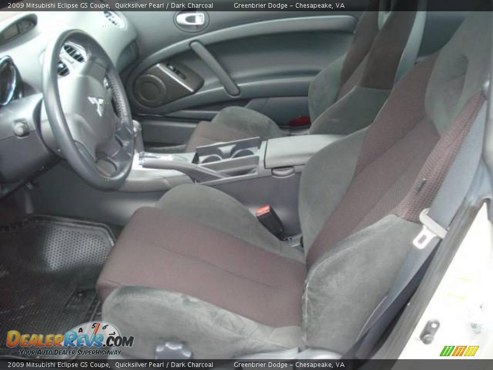 2009 Mitsubishi Eclipse GS Coupe Quicksilver Pearl / Dark Charcoal Photo #10