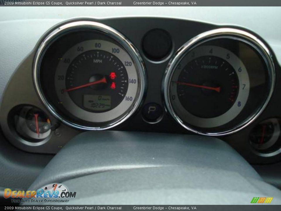 2009 Mitsubishi Eclipse GS Coupe Quicksilver Pearl / Dark Charcoal Photo #19